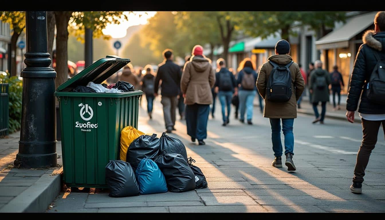 Illustration: Comprendre le rôle essentiel du conteneur à vêtements dans la collecte textile