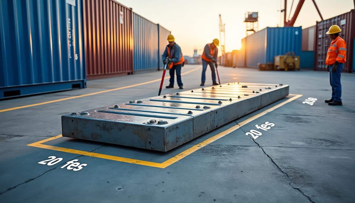 Illustration: Comprendre les dimensions standards d’un conteneur maritime et sa surface au sol