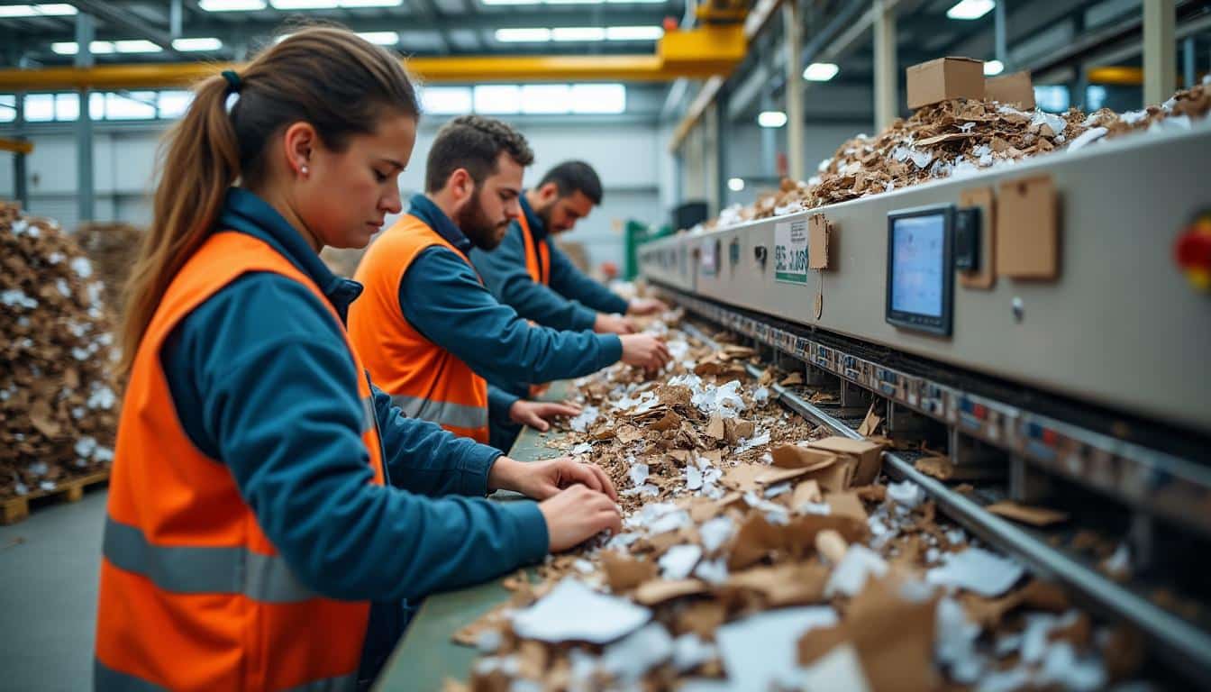 Illustration: Les coulisses et innovations du centre logistique Lucart qui révolutionnent le recyclage et l’emploi local