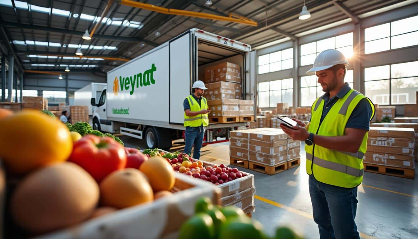 Illustration: Les spécificités de la logistique dédiée aux produits alimentaires chez Veynat
