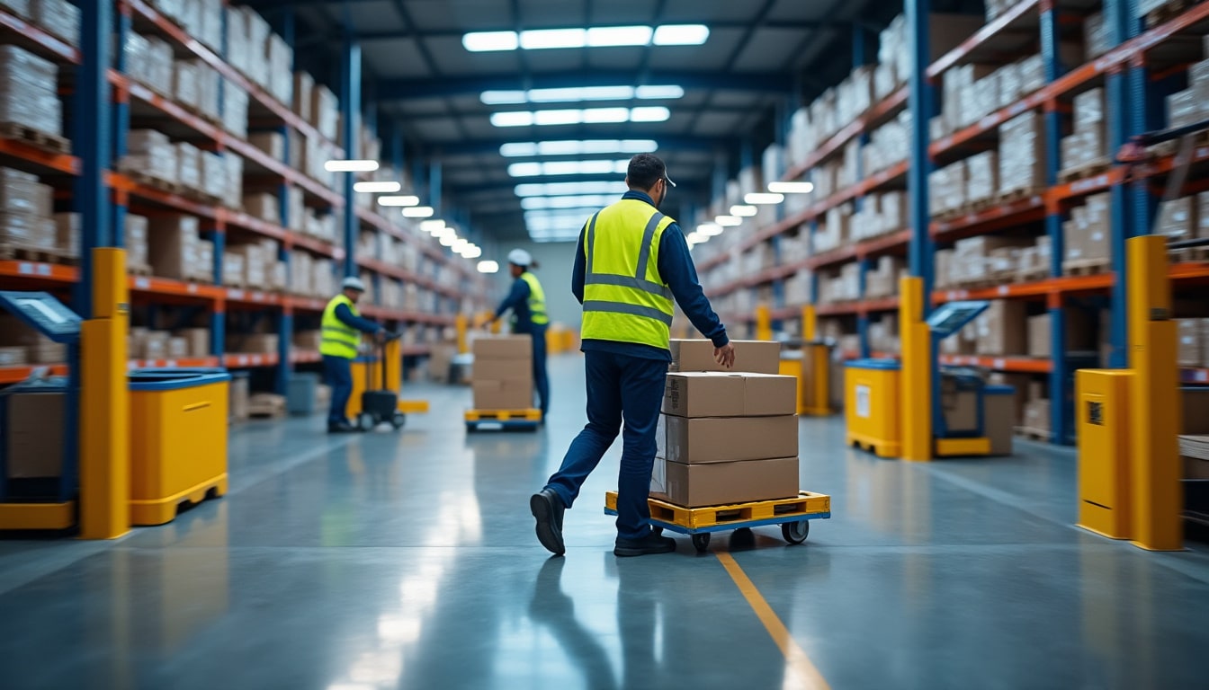 Illustration: Comprendre le fonctionnement du transit dans la gestion des marchandises